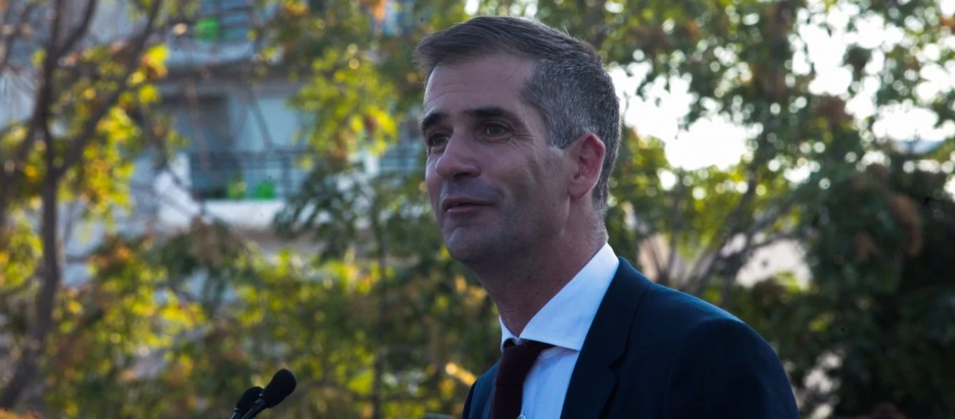 Τηλεφωνική επικοινωνία Κ.Μπακογιάννη με τον Δήμαρχο Αμμοχώστου Σίμο Ιωάννου (φώτο)